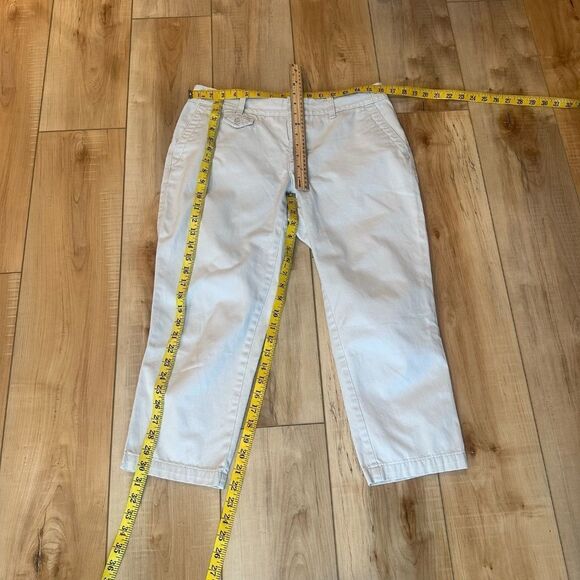 Eddie Bauer Women's Cropped Pant Blakely Fit / Chino Heritage Wash Tan-Khaki 8 - Picture 3 of 8